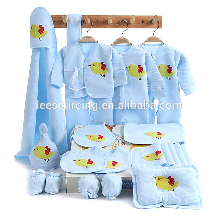 100% Cotton Baby Clothes Set Silicon Unique Cotton Newborn Baby Gift Sets